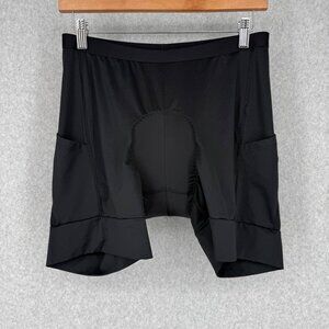REI Co-op Womens Link Padded Liner Shorts Size L Black Stretch Outdoor Cycling